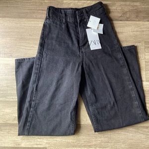 Zara wide leg crop jeans